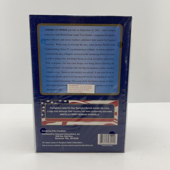 Freedom Endures Gold Tone Statue Music Box 10.25" - Plays God Bless America - Picture 5 of 8